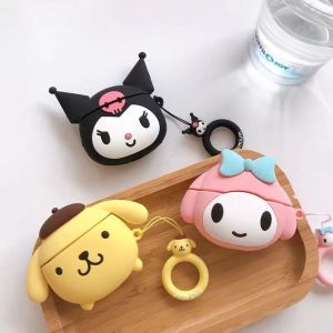 Hot】เคสป้องกันหูฟังซิลิโคนเหลวรูป Purin & Kuromi & Melody สำหรับ AirPods Gen 1/2 Gen 3 Pro Pro2ซีรีส์