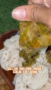 Marenta PAKET 3PCS SEBLAK COET Cobek Cocol Pedas Viral Instan Kerupuk Mawar Food Noodles Goreng Mie