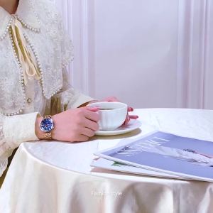 OLEVS | OLEVS 5536 Quartz Watch for Women Fashion Luxury Rhombus Mirror Rose Gold Stainless Steel Waterproof Luminous Ladies Wristwatch