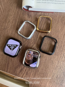 Xuanbei Apple Watch Protective Case Pure Color Electroplated Bright Black Shell Matte Hard Cover Anti-fall 41/42mm Compatible