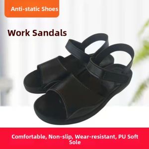 Static Dissipation Sandals Thick Soft Bottom Breathable Work Shoes Anti-static Male Female Models Home Comfort Slip-On Sandals