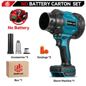 🔥Bulacan Stock🔥Brushless Electric Turbo Blower Jet Fan 2 in 1 Vacuuming 350M/S Leaf Dust Blowing Tool For Makita 18V Battery Pin