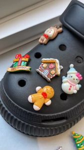 Set 14 Sticker Charm 3D chủ đề Giáng sinh Mayto gắn Dép Cross Dép Sục Cá Sấu JB-264