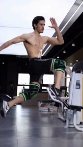 Bó gối thể thao - Băng gối đá bóng tập gym dây quấn kép hỗ trợ và giảm chấn thương đầu gối BGT02