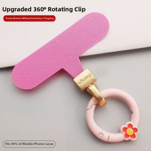 ZHENGEGE | Durable Rotate Clip No Charging Interference Phone Lanyard Metal Hook Linking Bracelet Chain