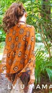 กระโปรงสั้นชายหาดเอวสูงสไตล์โบฮีเมียน กระโปรงสั้นทรงเข้ารูป ผ้าฝ้ายแท้ ลายทาง ฤดูร้อน 2024 กระโปรงยาวทรงเอ