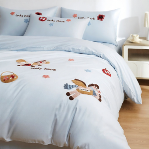 SIBAISE | Bộ Đồ Chăn Drap Gối Cotton Satin Cao Cấp Cho Trẻ Em