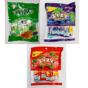 Fruit Sour Chew Alibaba - [ GRAPE / STRAWBERRY / APPLE ] 24pcs