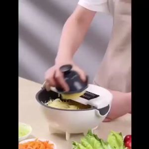 ตะกร้าหั่นผักเครื่องหั่นผักอเนกประสงค์ ที่หั่นผักพร้อมตระกร้า หั่นผักผลไม้ เครื่องหั่นผักผลไม้ สินค้าจัดส่งจากไทย