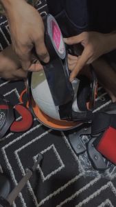 Busa Helm HBC Cakil Retro Pilot Pipi S M L XL Cheek Pad Kancing Plastik Fullset Custom