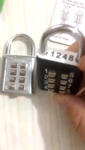 8 Digital Button Password Padlock Anti-theft Mechanical Combination Security Padlock