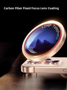 COUNTLESS | Tempered Glass Lens Film For Apple iPhone 16Promax Rear Camera Protection Sticker Durable Carbon Fiber Letter Design