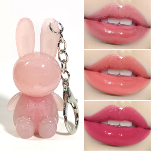 Long Lasting Lip Gloss Hand Bracelet Keychain Moisturizing Waterproof Non Stick Cup Tint Water Light Fade Proof Cute Design
