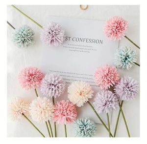 ดอกไม้สีสันสดใส แต่งบ้าน แต่งห้อง ดอกไม้ปลอม ดอกแดนดิไลออนปลอม ดอกไม้สีสวย