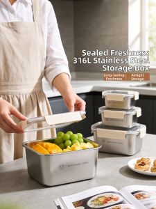 Fuguang | 316L Stainless Steel Fresh Keeping Heatable Food Storage Container