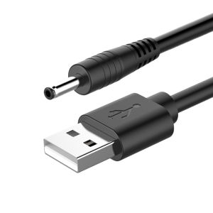 Universal USB to DC Power Cable 3.5mm round Head Charging Line Data Cable for Sound Speaker Lamp Fan Facial Cleaner DC5V Powered