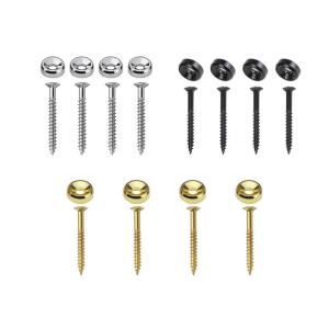 Joint Ferrule Screw With 4 Set Plate Bushings&Bolts Electric Guitars Instrument Metal Mounting Neck 14 Mm Diameter