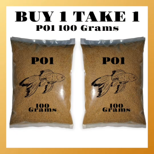 TATEH FEEDS P01 High Protein Formula Food for Betta Guppies Gold Fish Angel Fish and Small Fishes