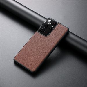 🔥Hoce hoài cổ thời trang hoa văn sần Ốp da cho Samsung Galaxy S20 S21 S22 S23 S24 S25 siêu S25 cộng với Lưu ý 20 siêu vỏ PU bảo vệ trở lại vỏ bọc mềm