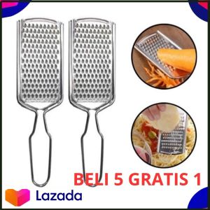 Parutan Keju Stainlless Steel | Alat Parutan Coklat Wortel Kentang ( Beli 5 GRATIS 1 )