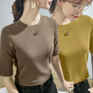 Lieoyuarn | Slimming Five-sleeve T-Shirt