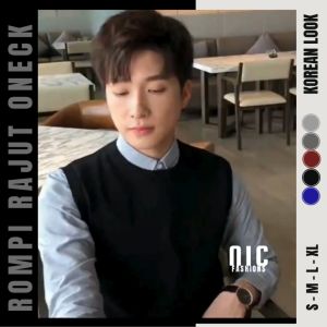 Rompi Pria Oneck Rajut Vest Gaya Korea Oddwinn / Rompi Korea Rajut Murah -NIC Fashion