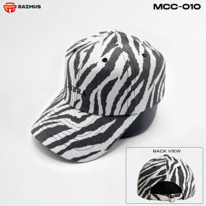 MCC-010 ZEBRA Print Baseball Cap for Men & Women Korean Style Canvas Strapback Hat