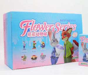 Bandai | Disney Flower Animal City Eternal Flower Blind Box Toy Desktop Ornaments Judy Nick Model Birthday Gifts