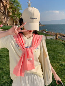 ผ้าคลุมไหล่สีพื้นสไตล์เกาหลี ผ้าคลุมไหล่ฤดูร้อน ผ้าคลุมไหล่กันแดด กันหนาว ผ้าคลุมไหล่แบบอเนกประสงค์สำหรับผู้ชายและผู้หญิง