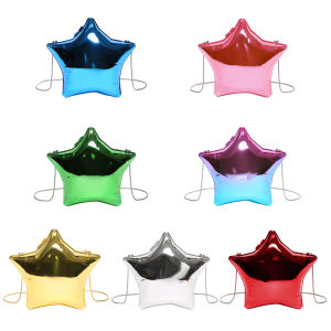 กระเป๋าเงินคลัทช์อะคริลิกสุดสร้างสรรค์11ใบพร้อมสายโซ่กระเป๋าสตางค์รูปดาวกระเป๋าสะพายไหล่ Y2K กระเป๋าพาดลำตัวสำหรับผู้หญิงทันสมัย