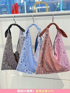 Casselini Original Macadamia Flower Large Capacity Womens Shoulder Bag Tote Bag Korean Style Casual Handbag Bucket Shape