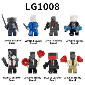 Super TV Person Toilet Person Surveillance Person Building Brick Figurines small pieces