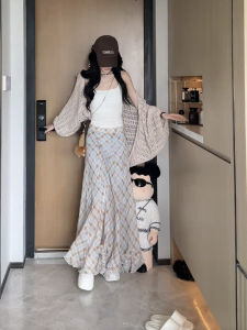 Váy Chữ a Cạp Cao Mùa Hè Thời Trang Thiết Kế Thanh Lịch Váy Chữ a Vải Polyester Đa Năng Thường Ngày Váy Midi