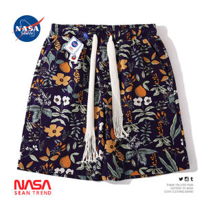 Wassup Panda Retro Ethnic Style Mens Loose Beach Short Shorts Sporty Five-Quarter Pants Couples Casual Cotton Trousers