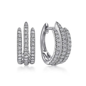 Huitan Simple Stylish Lines Hoop Earrings for Lady Small Circle Exquisite Cubic Zirconia Silver Color Earrings Statement Jewelry