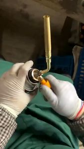 Portable Butane Torch Adjustable Flame Outdoor Camping Cooking Welding Tool Windproof Heavy Duty Equipment for BBQ Grill Fast Heating Igniter