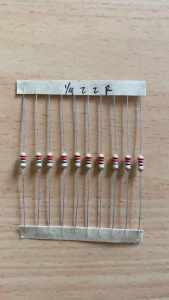Resistor 1/4watt 22R 22 Ohm (500 pcs)