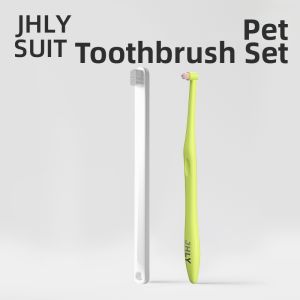 JHLY | Dental Hygiene Pet Toothbrush and Toothpaste Set for Cats and Dogs