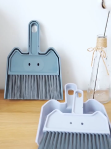 HA 52 Sapu Set Pengki Mini Premium Plastik Tebal Bulu Sintesis Kuat Tidak Mudah Kusut dan Rontok