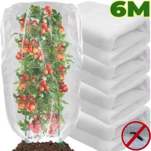 6M Large Fruits Tree Garden Netting Cover Garden Anti-Bird Pest Control Transparent Netting Garden Plant Bird Barrier Mesh Screen