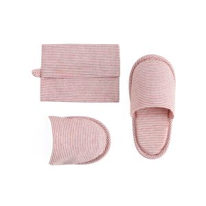 Foldable Travel Slippers Portable and Lightweight Hotel Business Trip Mute Cotton Linen Plane Car Travel Disposable Slippers
