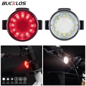 BUCKLOS Bike Front and Rear Light Bicycle LED Lamp Waterproof USB Rechargeable Flashlight for Bicycle Taillights Cycling Lantern