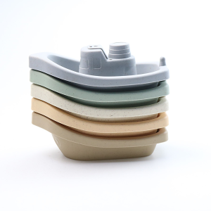 Bathroom Stacking Boat Toys Playing in Water Stacking Cups Parent Child Interaction Early Education Cognition Stacking Music