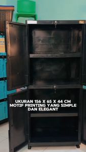 Lemari anak / Lemari plastik / Lemari anak plastik GH 40 PJ Printing Marmer - wapolin