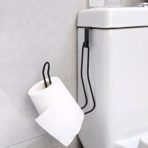 YESPERY Toilet Roll Paper Holder Organizer Wall Mount Storage Stand Kitchen Bathroom No Drill Tissue Towel Dispenser