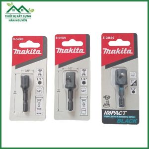 Đầu chuyển vít sang bulong 1/2 và 3/8 inch Makita dài 50mm chân lục giác 1/4 chuyển vít sang khẩu