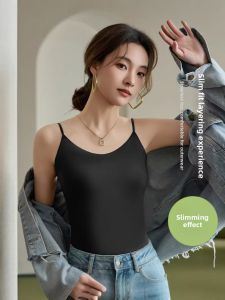 MOULIQIN | Breathable Versatile Round-Neck Fitted Large Size Womens Camisole