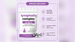 Lymphatic Support 6-in-1 Vegetarian Capsules Burdock Dandelion Complex for Comfortable Body Circulation