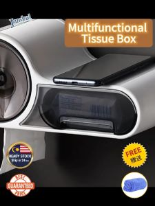Waterproof Toilet Roll Holder Tissue Paper Towel Box Rack Shelf Bathroom Kotak Kertas Tisu Pemegang Gulung Tandas