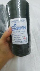 (500g) CHỈ ĐEN CHỈ BÓNG KHÔNG GIÃN HIỆU CON NGỖNG CHỈ MAY BAO DÂY DÙ ĐEN DÂY ĐAN LƯỚI SỐ 12